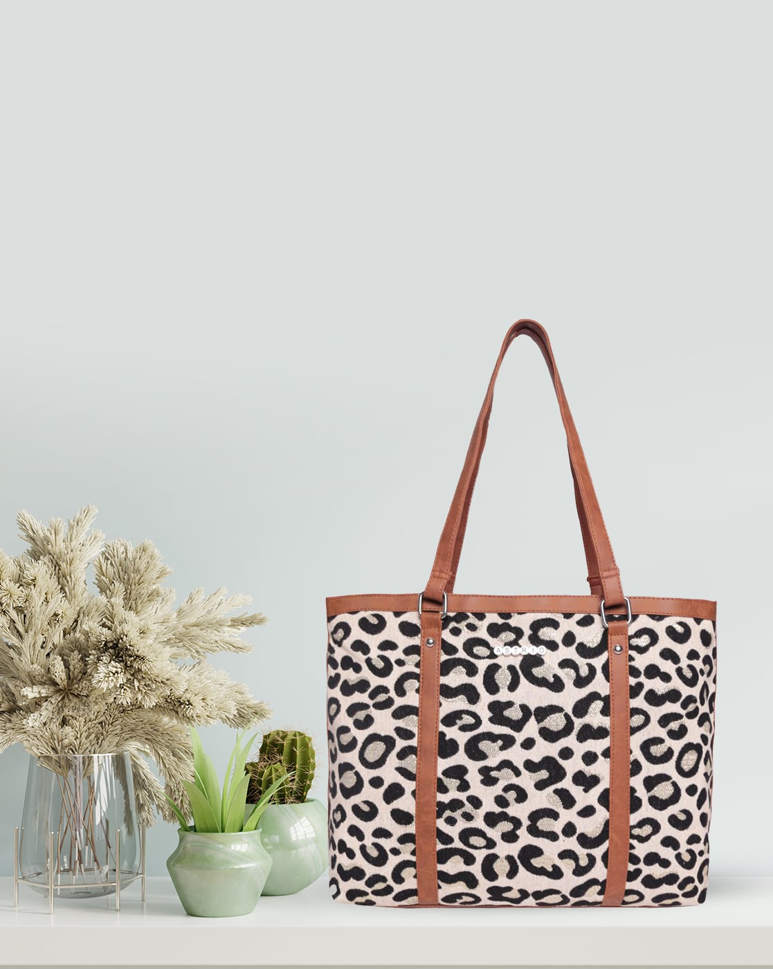 Leopard Print Τσάντα Ώμου ASTD0647-6 - Image 8