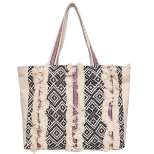 Boho Τσάντα Ώμου με Γεωμετρικό Σχέδιο ASTD0676-2