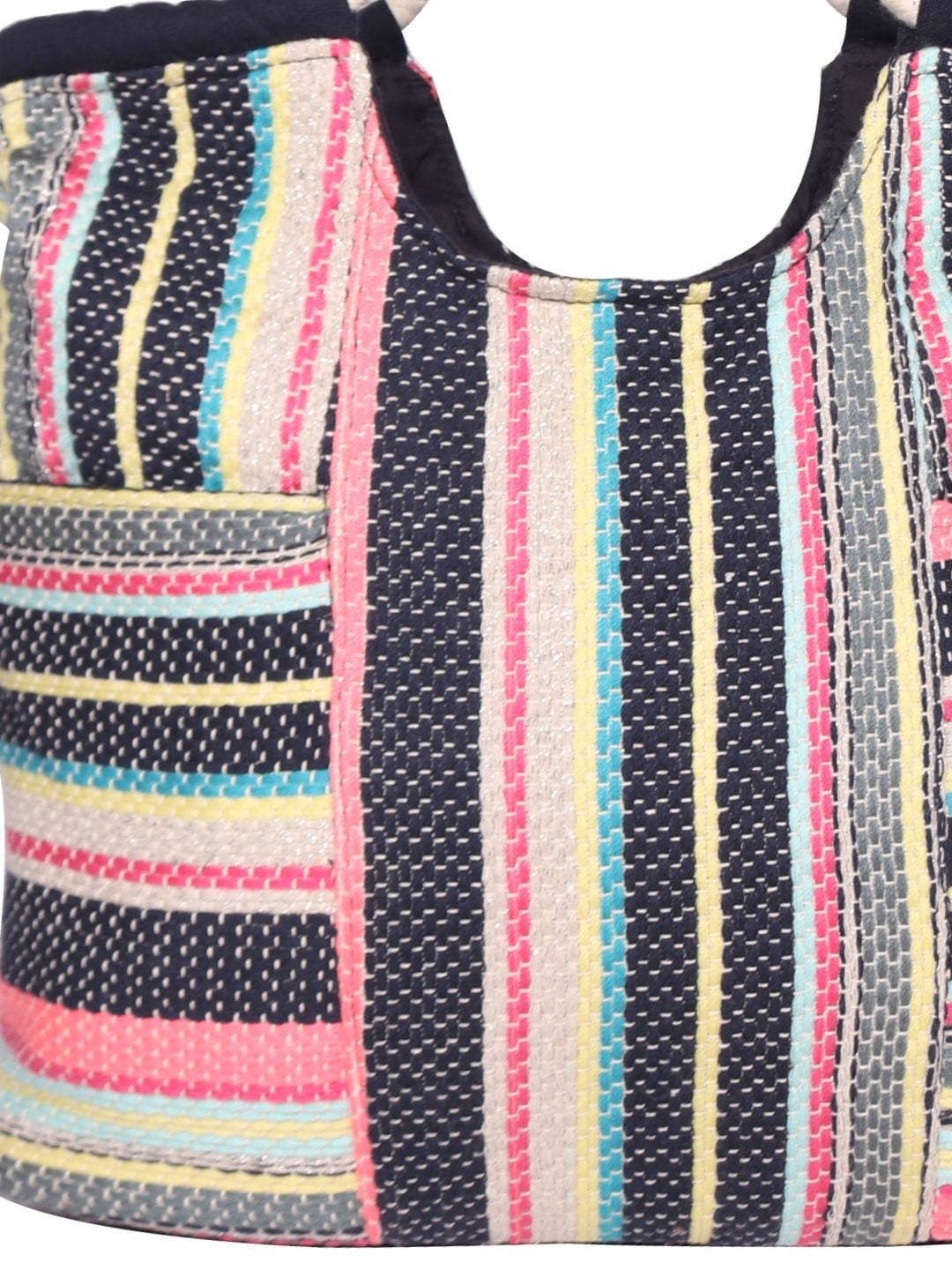 Πολύχρωμη Τσάντα Ώμου με Ρίγες ASTD0050 - Image 5