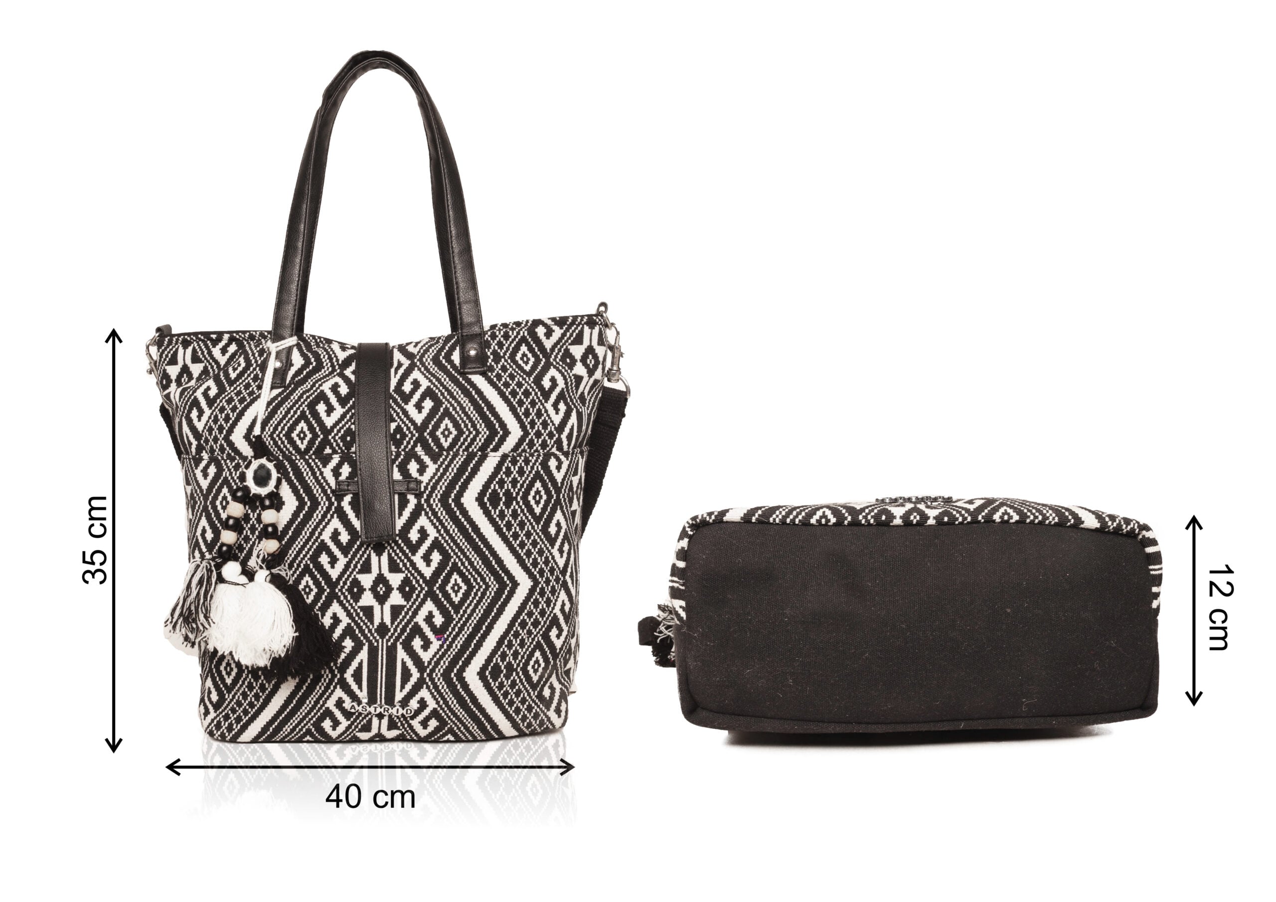 Γυναικεία Τσάντα Ώμου & Χιαστί με Εθνολογικό Μοτίβο ASTD0391-2 - Image 5