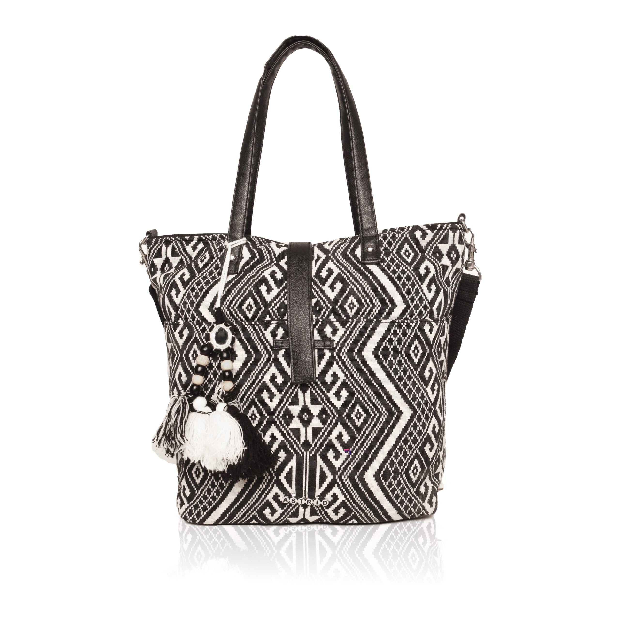 Γυναικεία Τσάντα Ώμου & Χιαστί με Εθνολογικό Μοτίβο ASTD0391-2