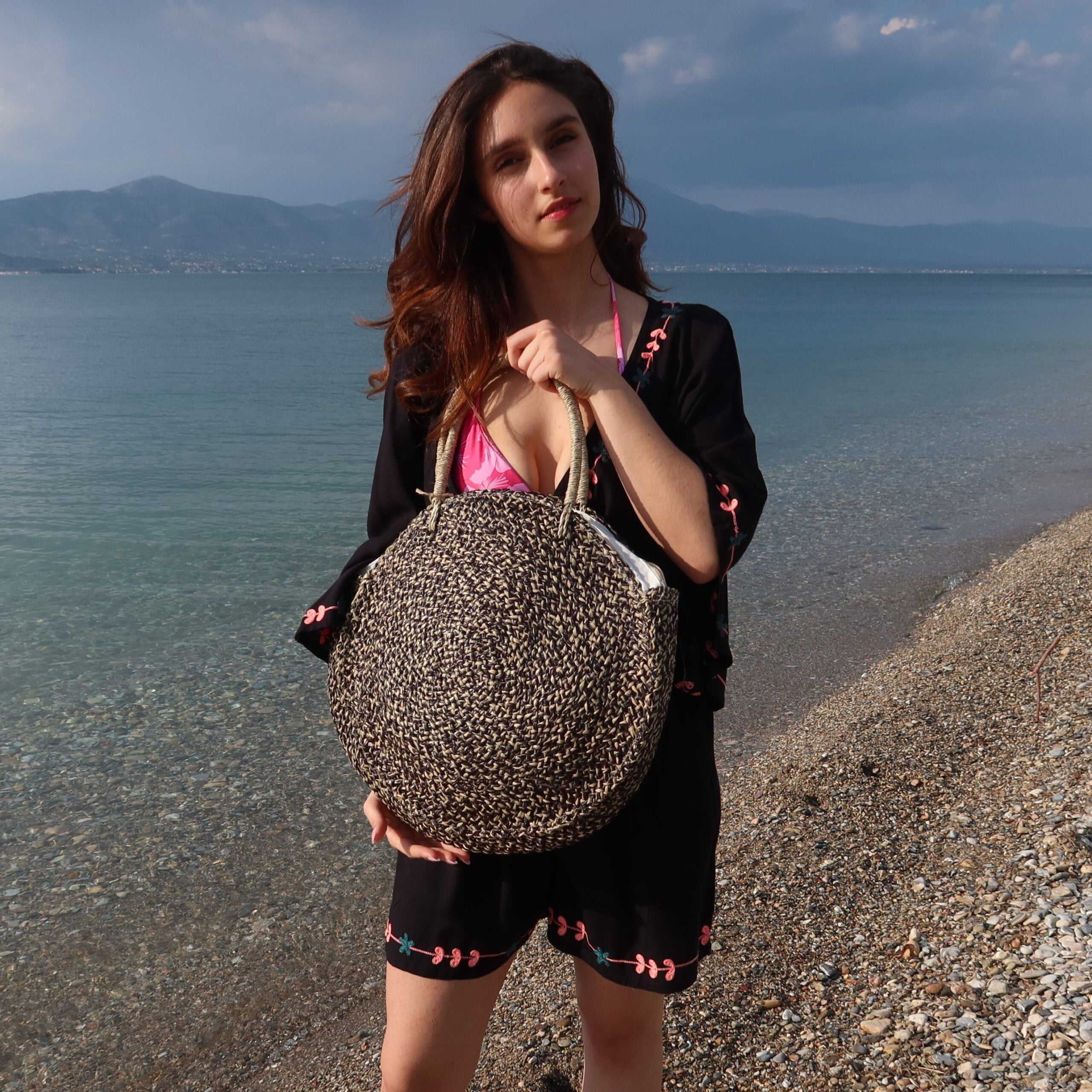 Στρογγυλή Χειροποίητη Τσάντα ΝΒΑ.003 - Image 3