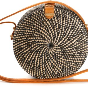 Τσάντα Rattan στρογγυλή JBB.001