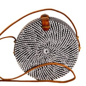 Τσάντα Rattan στρογγυλή JBC.001