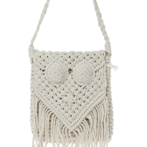 Χειροποίητη Μακραμέ Τσάντα Ώμου "Κουκουβάγια" MC.038