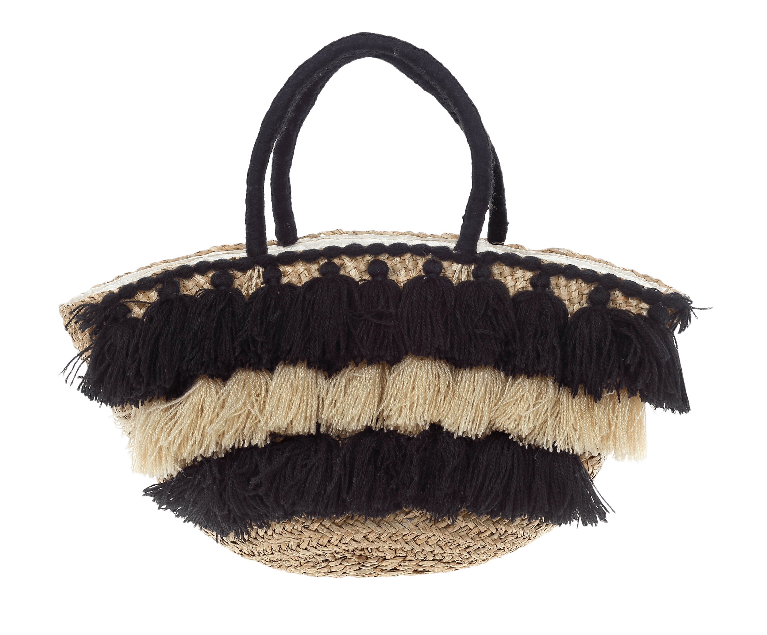 Τσάντα Ψάθινη με φούντες NB.054