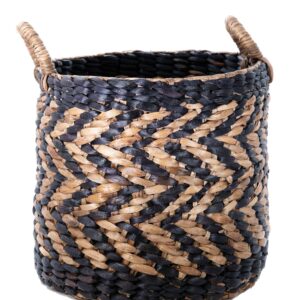 Καλάθι Χειροποίητο από Φυσικό Hyacinth με Λαβές SB.004