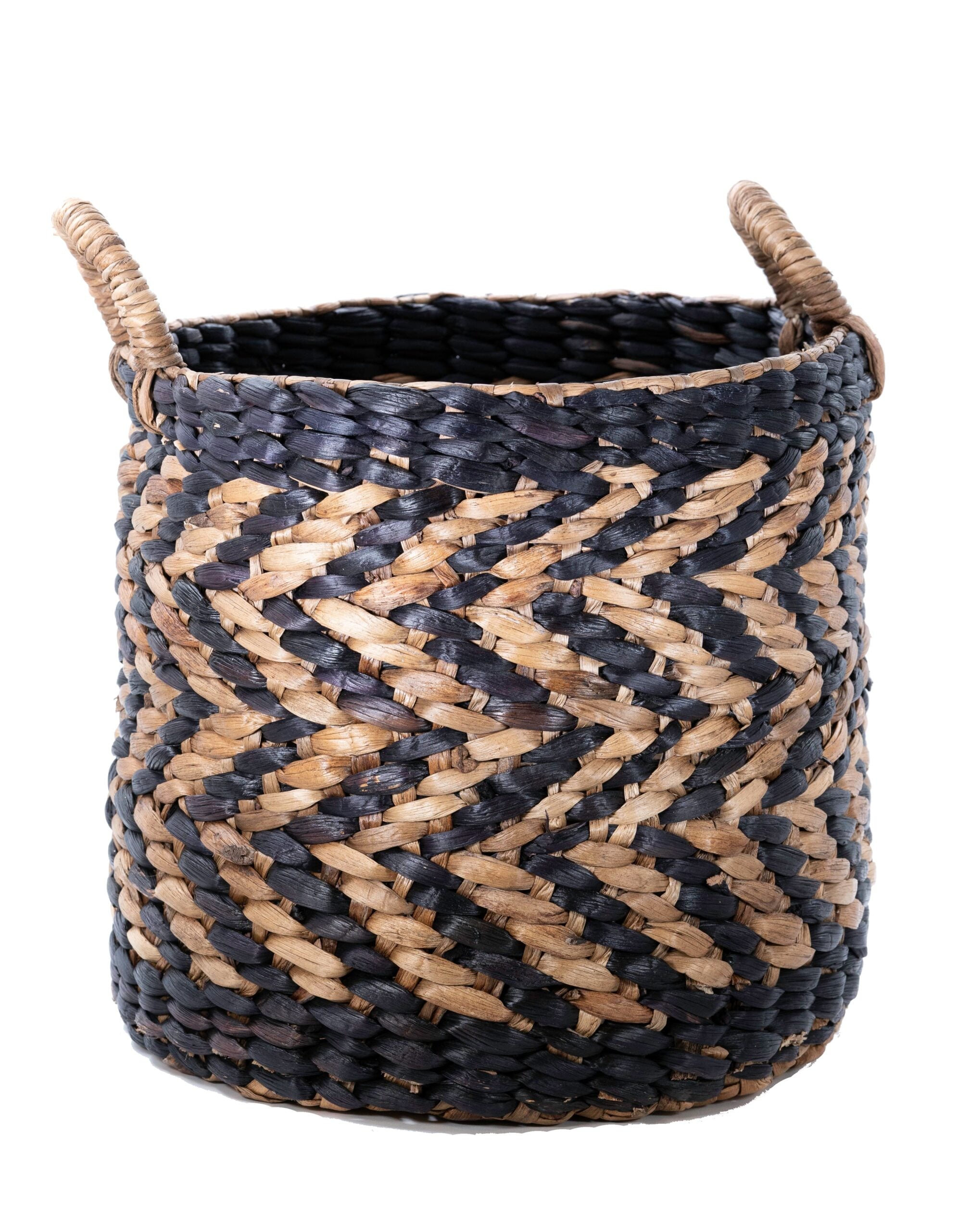 Καλάθι Χειροποίητο από Φυσικό Hyacinth με Λαβές SB.004