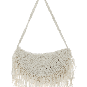 Πλεκτή Τσάντα Ώμου με Κρόσσια MCD.032