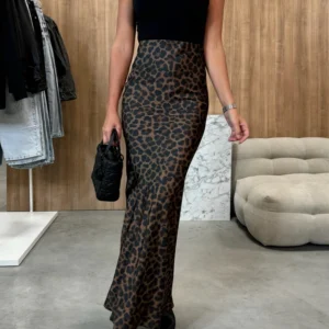 Φούστα SILK animal print 6483-2