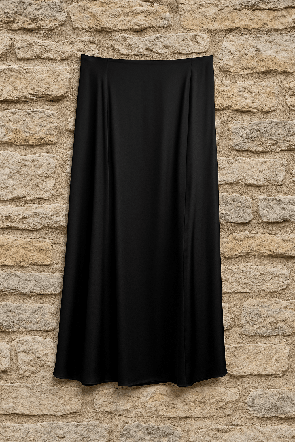 Φούστα Silk μακριά 5360 Μαύρη - Image 3