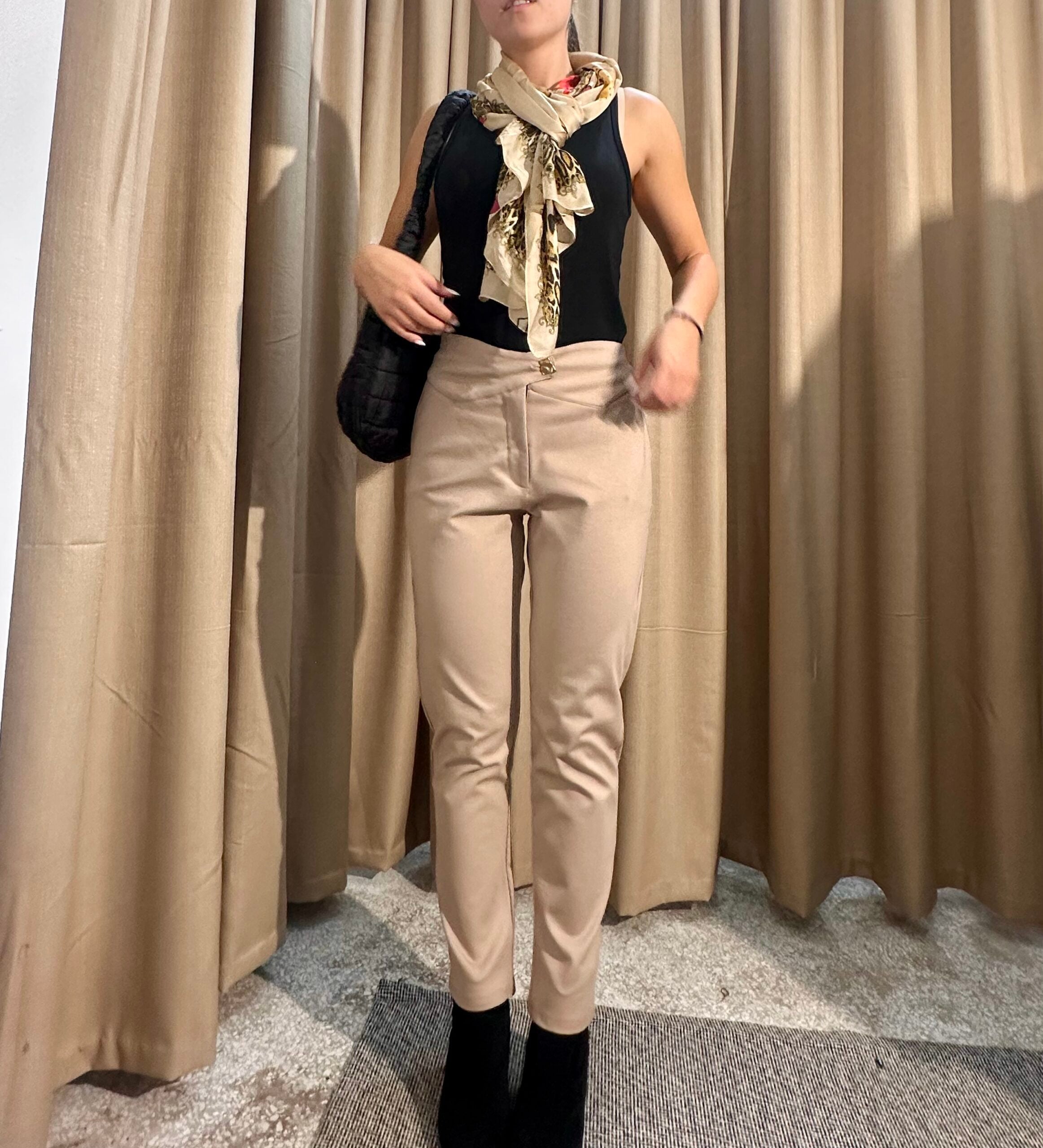 Παντελόνι Υφασμα 435185 Μπεζ - Image 2