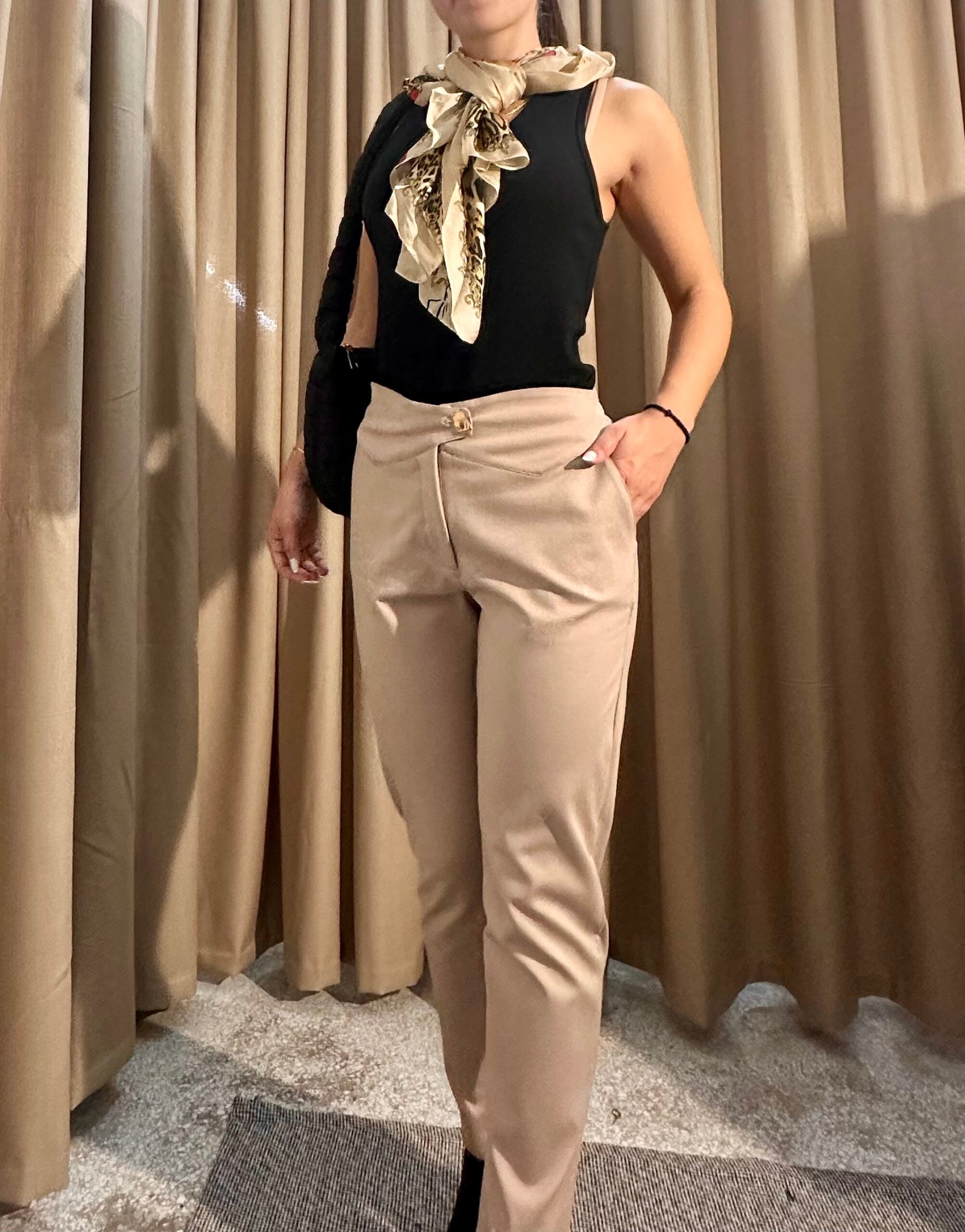 Παντελόνι Υφασμα 435185 Μπεζ