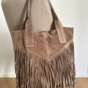 Γυναικεία Δερμάτινη Τσάντα Dallas Moka κρόσια