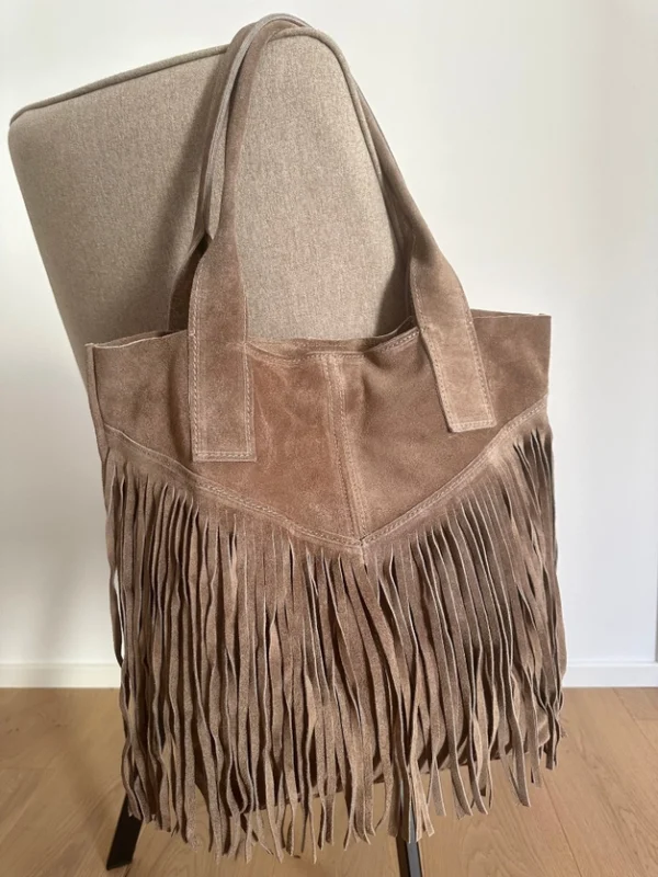 Γυναικεία Δερμάτινη Τσάντα Dallas Moka κρόσια