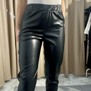 Παντελόνι Δερμάτινο 415682 Μαύρο