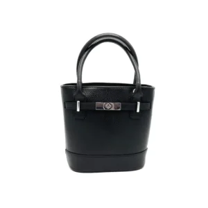 Γυναικεία Τσάντα Δερμάτινη 112610 Μαύρη