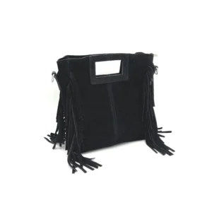 Γυναικεία Δερμάτινη Τσάντα 112623 Μαύρο