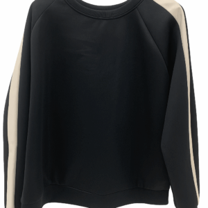 Μπλούζα γυαλιστερή LINE μαύρη