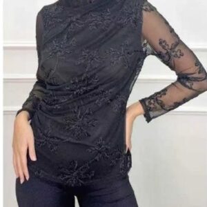 Μπλούζα Με Δαντέλα & Διαφάνεια Kάρμα