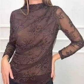 Μπλούζα Με Δαντέλα & Διαφάνεια Kάρμα - Image 3