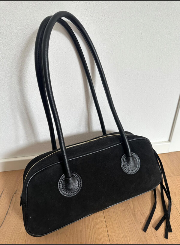 Τσάντα Δερμάτινη ADELLE μαύρη