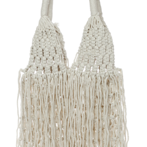 Χειροποίητη μακραμε τσάντα με κρόσια